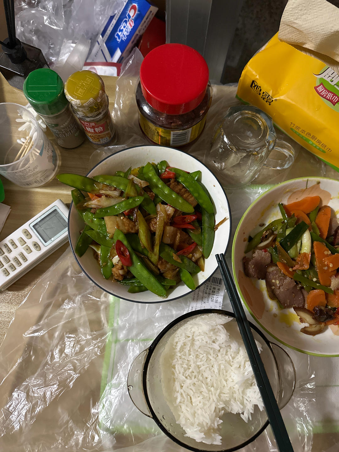 荷兰豆炒肉