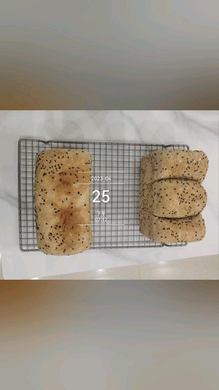 50%全麦多种子谷物吐司|低油低糖|低卡健康