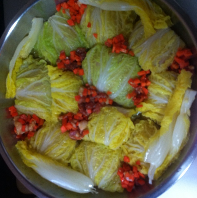 白菜肉糜卷