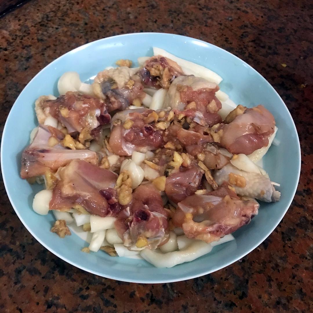 菌菇蒸鸡肉