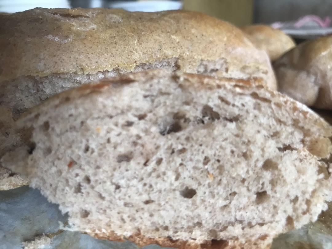 ❗️❗️免揉，没有一颗糖没有一滴油黑麦核桃面包，减脂刮油