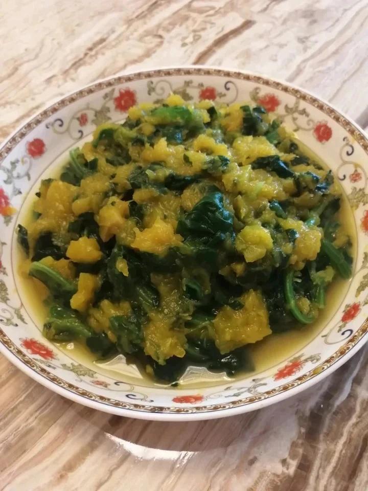金汤菠菜（无油无盐素食）