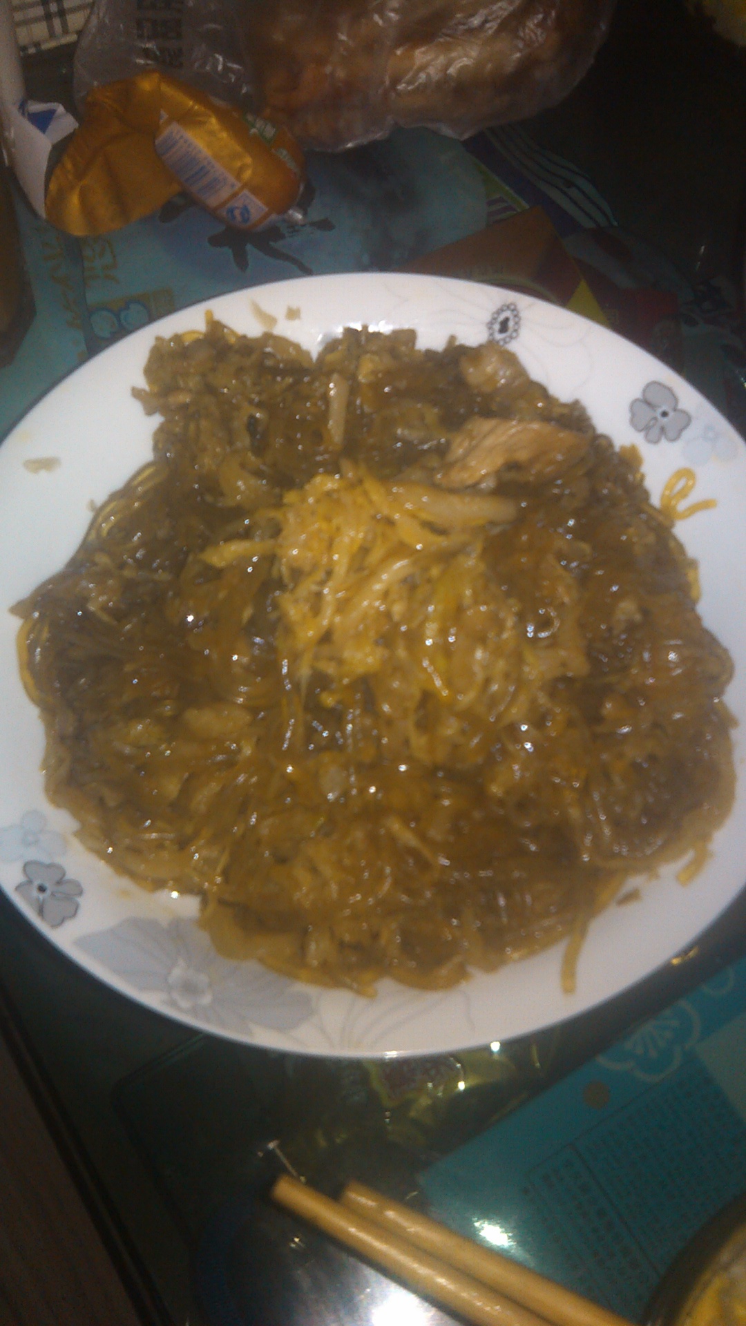 酸菜炒肉片粉条