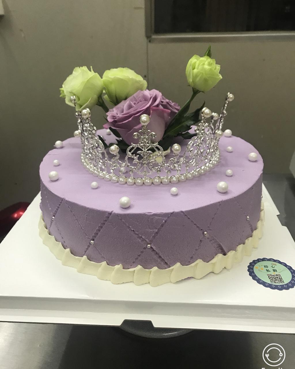 10寸珍珠皇冠生日蛋糕