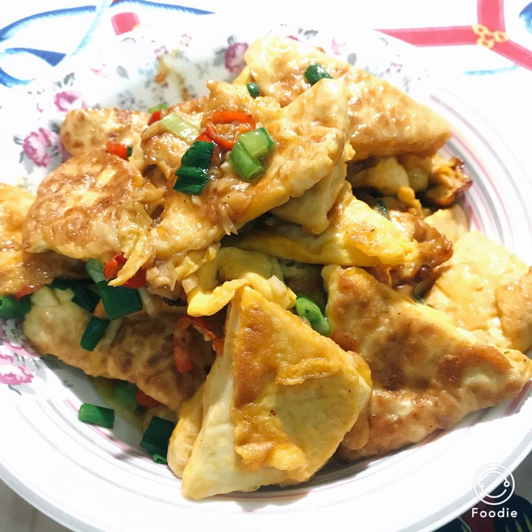 焖煎豆腐
