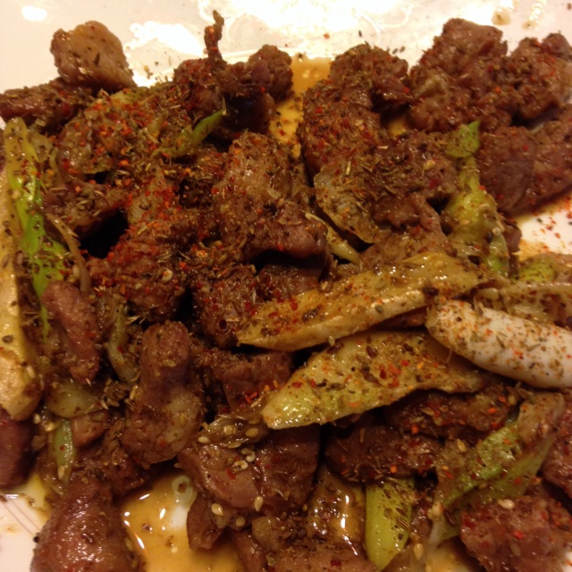 孜然羊肉粒