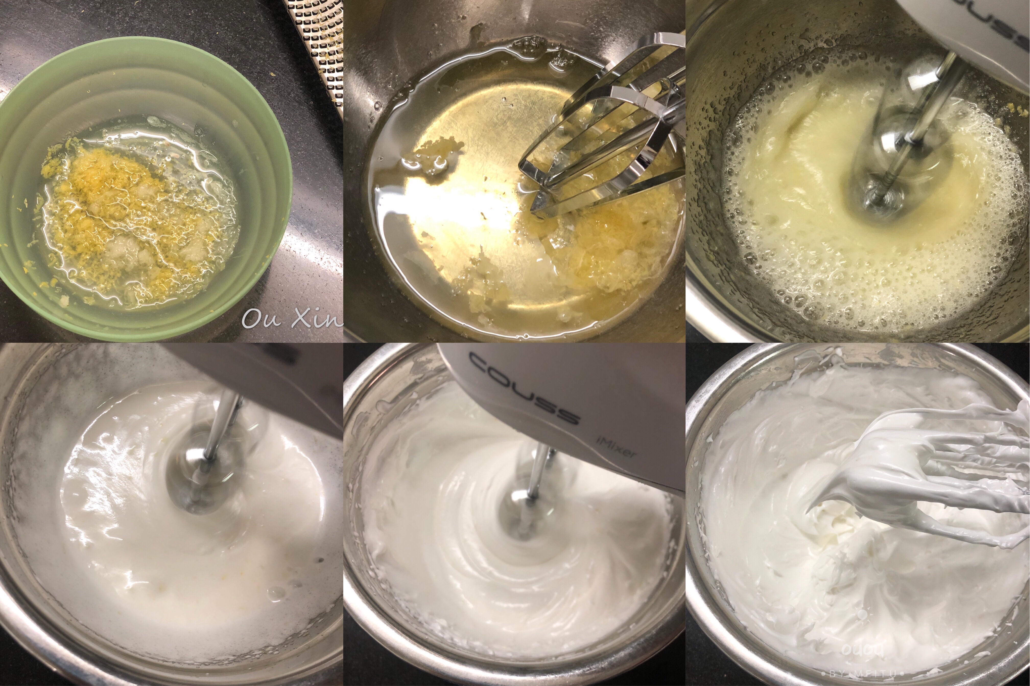柠檬味的蛋白糖🍋圣诞雪人的做法 步骤2