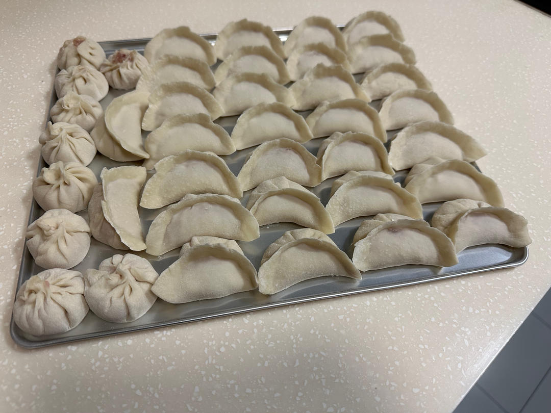 手工揉面三分钟，又韧又薄又好包的饺子皮