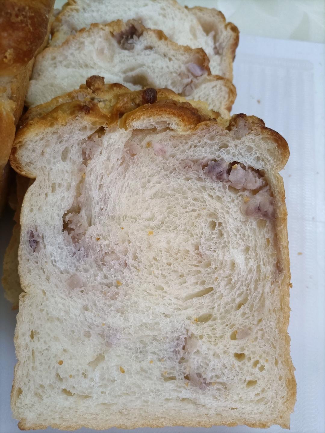 白芋紫薯吐司