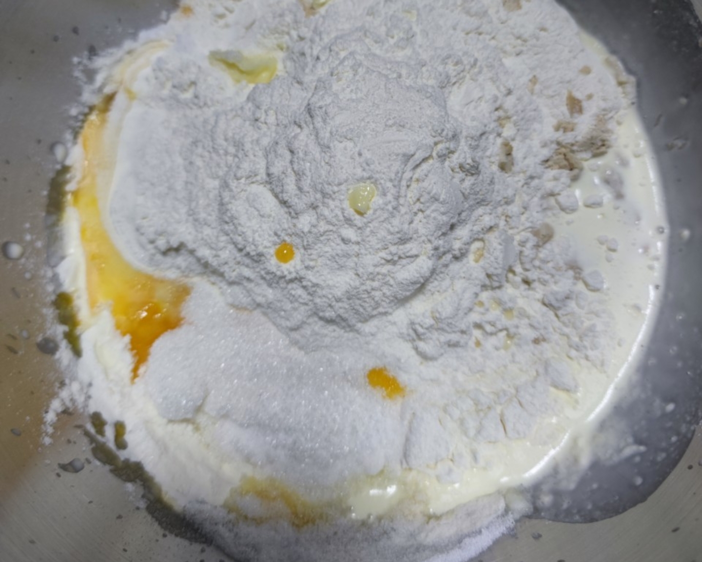 淡奶油小方包                          （快手一次发酵）的做法 步骤1