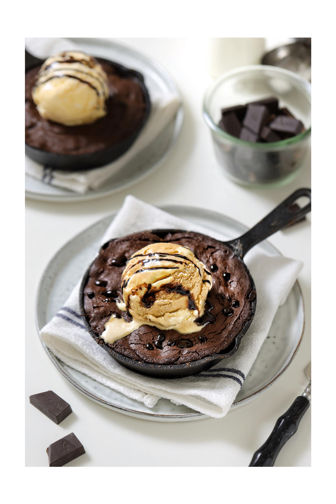 黑巧乳酪布朗尼&白巧抹茶布朗尼