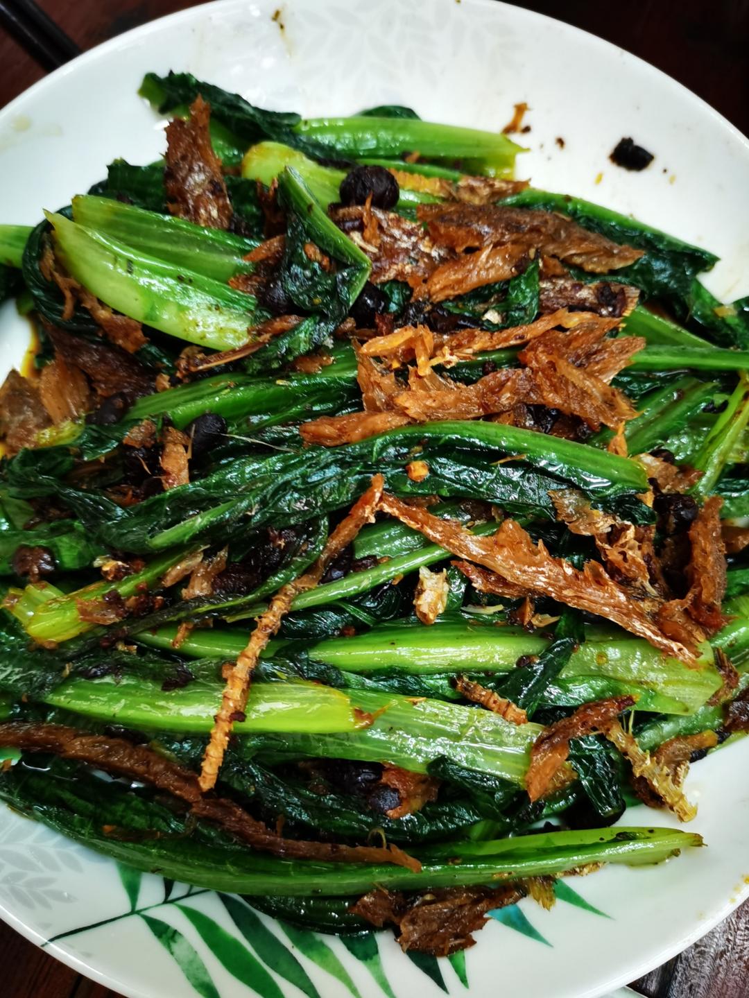 豆豉鲮鱼油麦菜