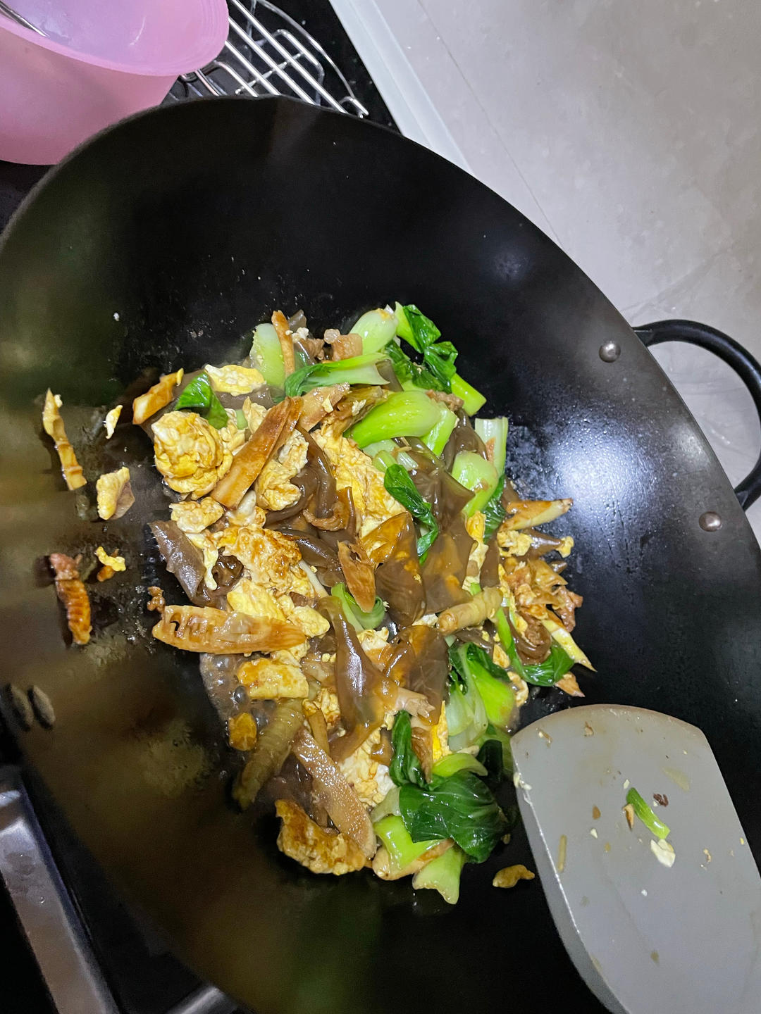鸡蛋炒粉皮