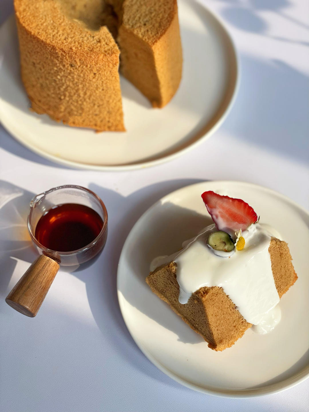 ☕️香浓咖啡戚风蛋糕｜松软细腻