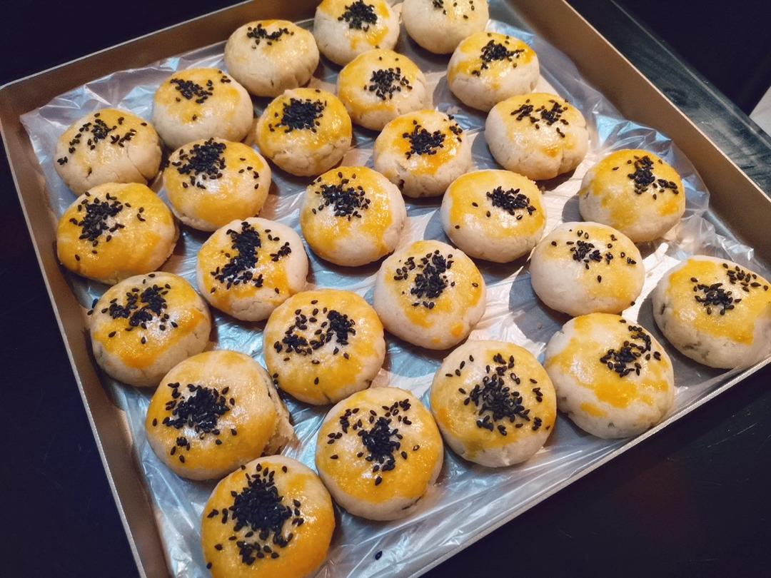 酥掉皮的《绿豆饼》玉米油/猪油烤箱版