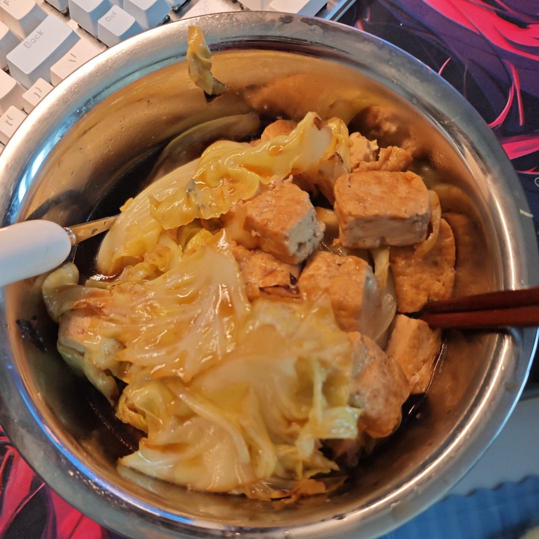 豆腐焖白菜
