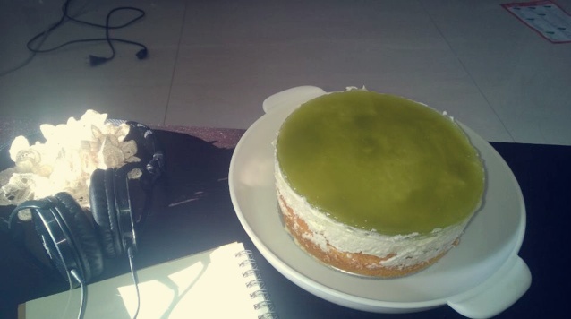 镜面抹茶酸奶慕斯