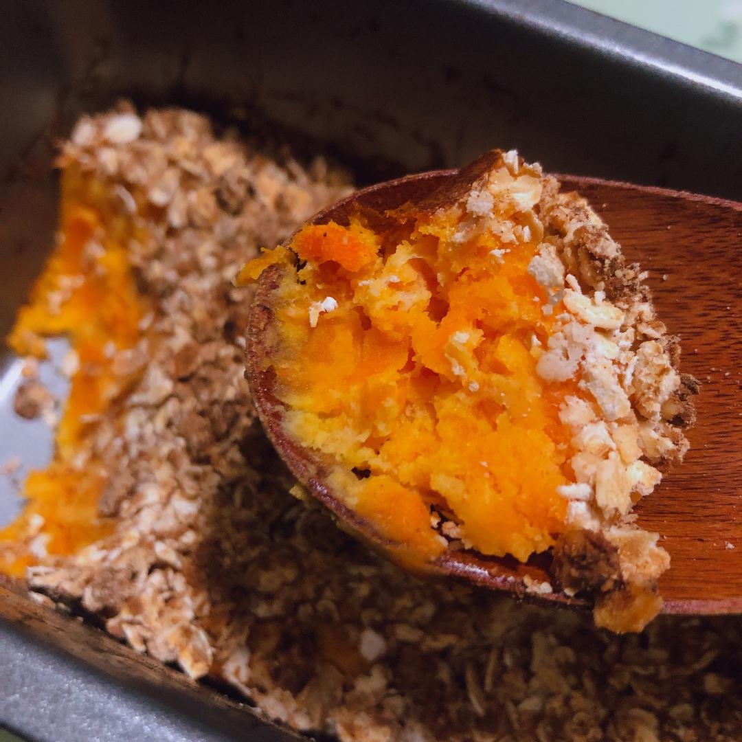 粉糯红薯泥配燕麦酥丨健康·三餐