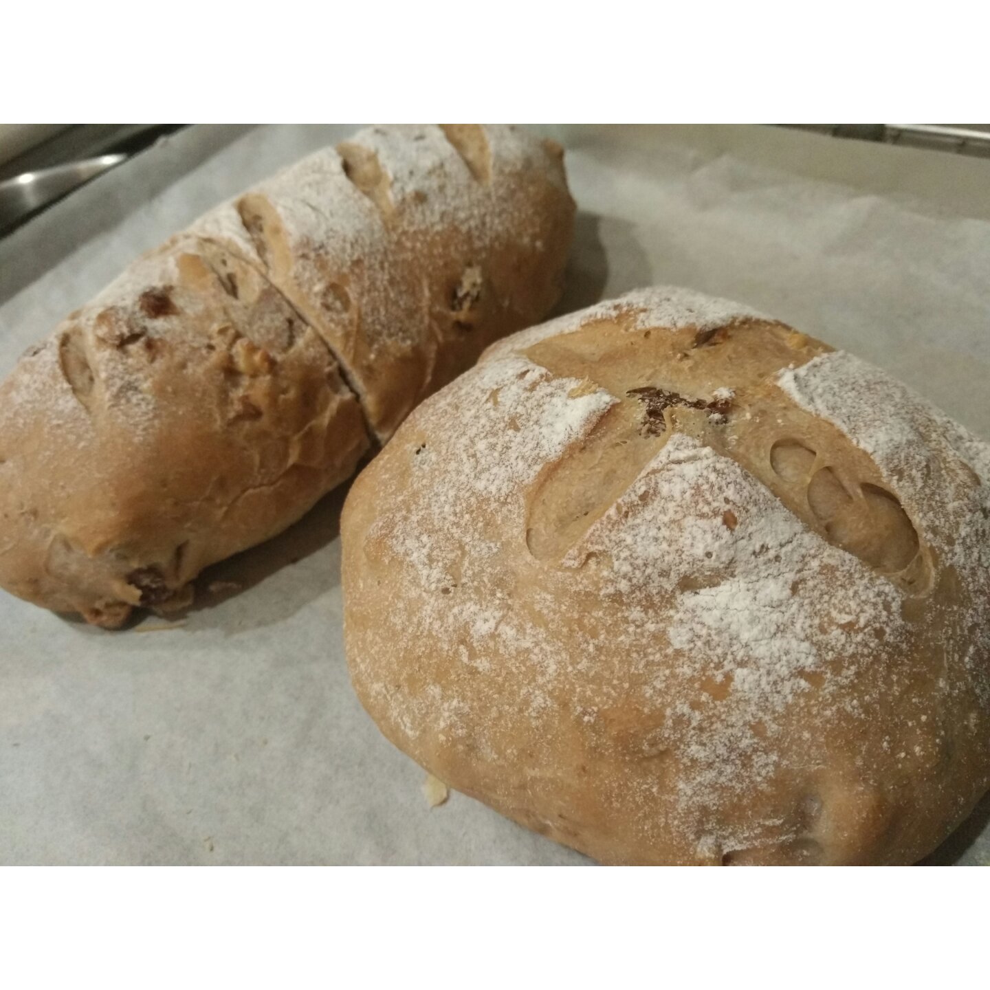 全麦核桃包～软欧包