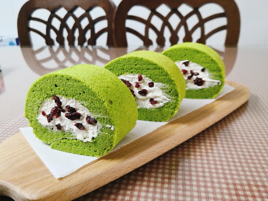 完美抹茶蜜豆蛋糕卷