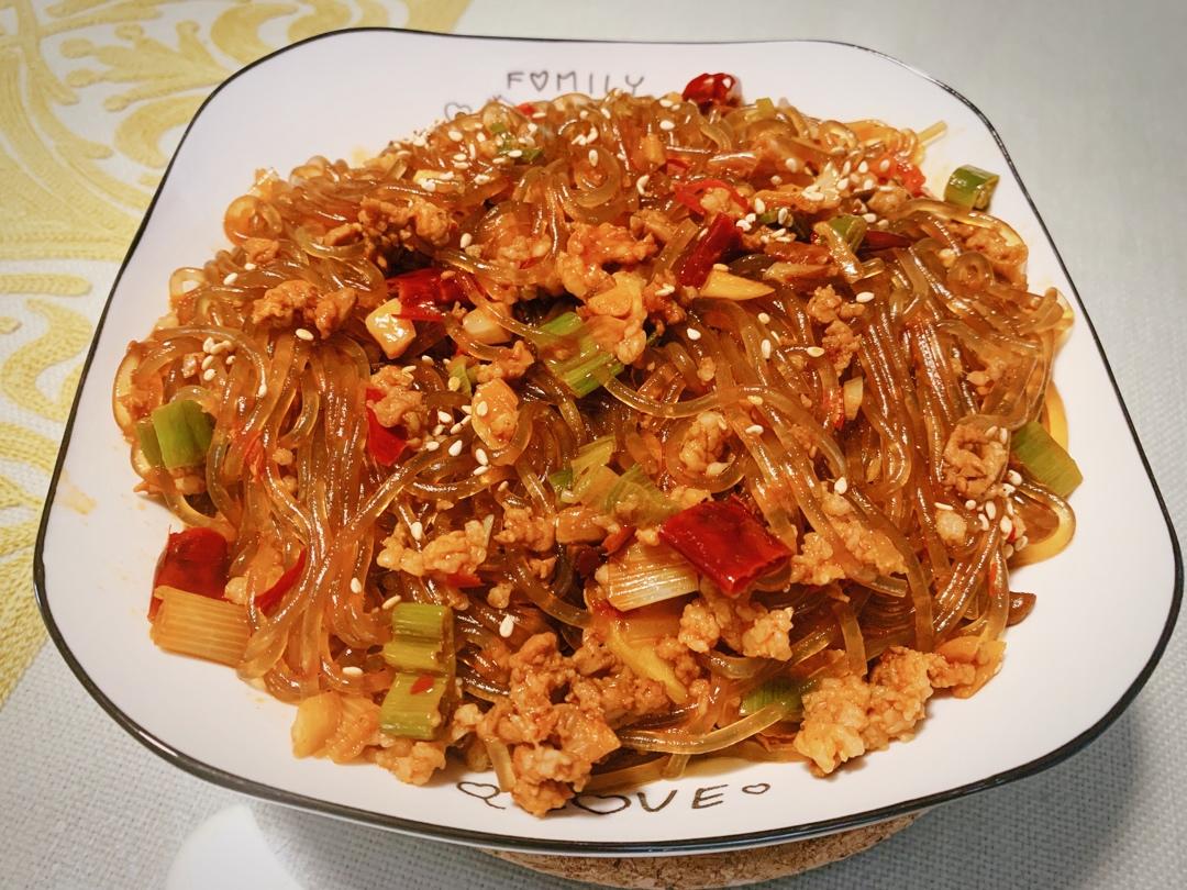 蚂蚁上树(肉末炒粉丝)超下饭‼️十分钟搞定