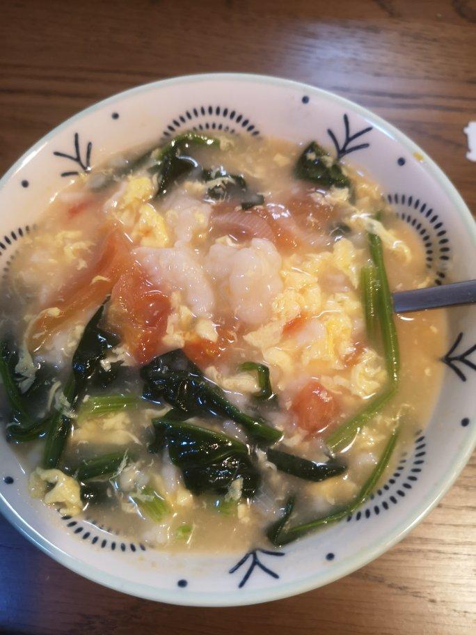 西红柿鸡蛋疙瘩汤