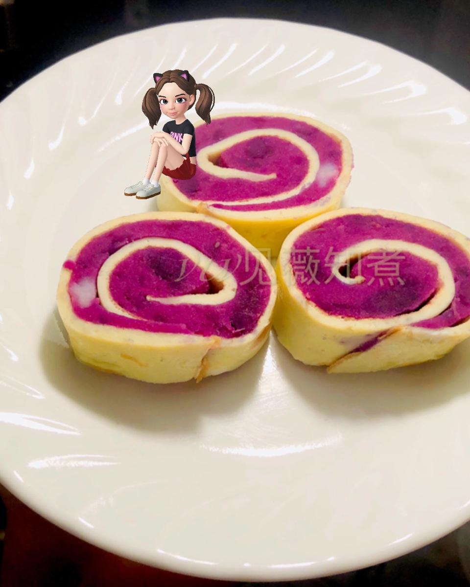 紫薯鸡蛋卷