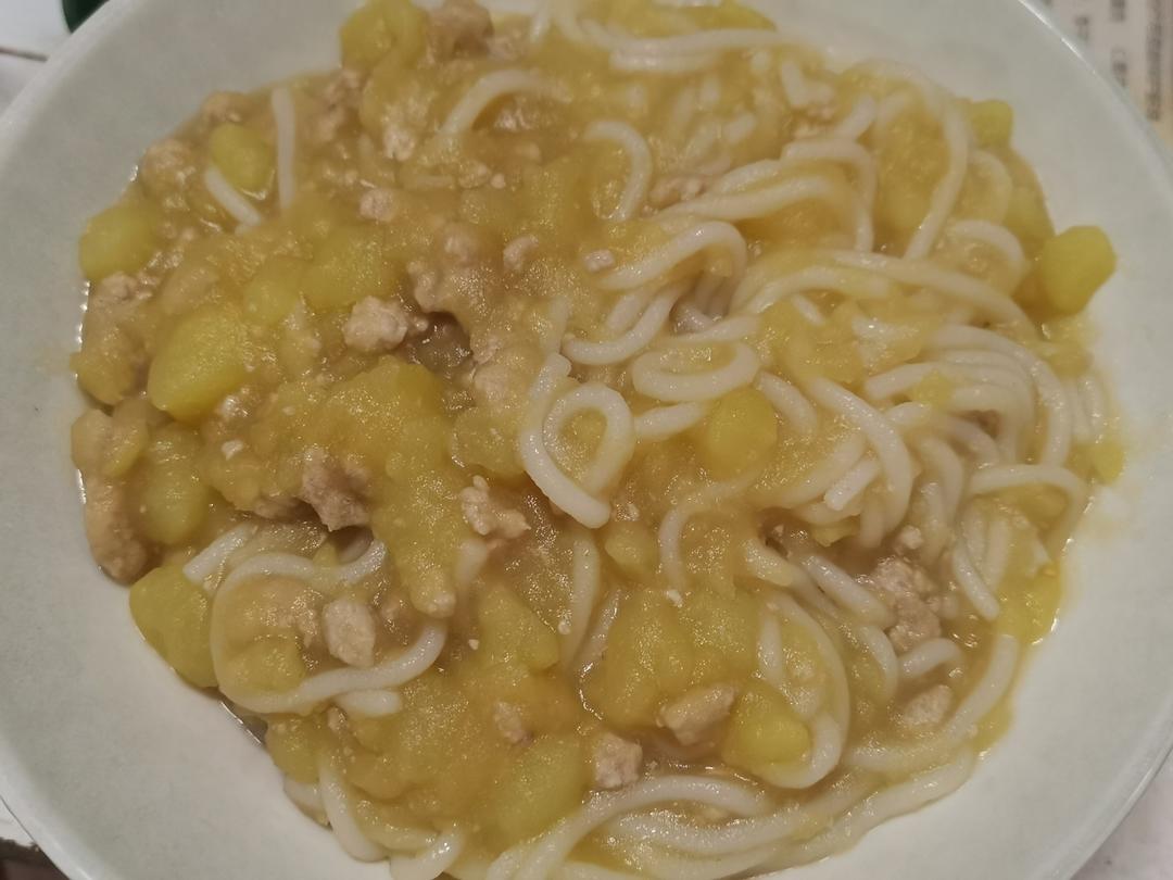 大人小孩爱吃的土豆泥拌面
