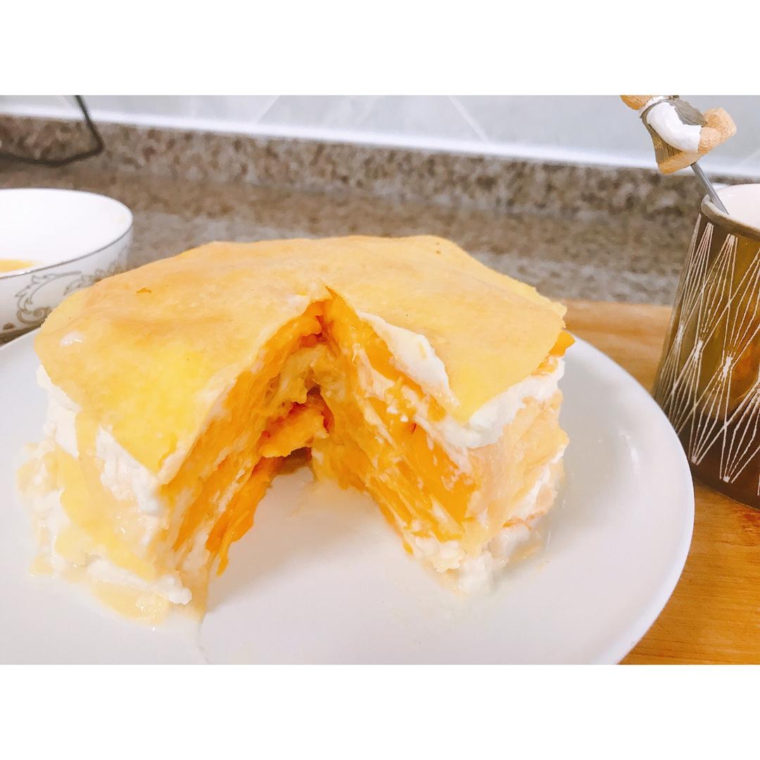 芒果千层蛋糕，100%成功告别煎皮无能