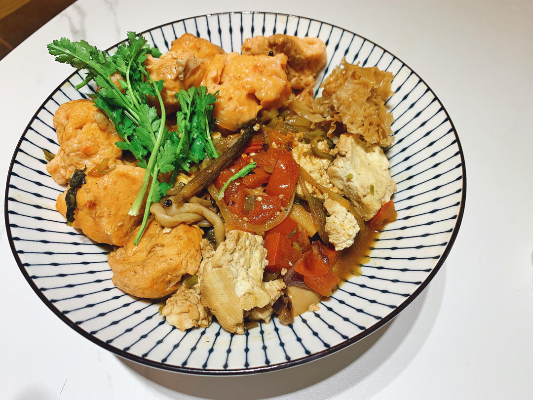 番茄虾滑豆腐煲【5-6月北鼎珐琅锅食谱】