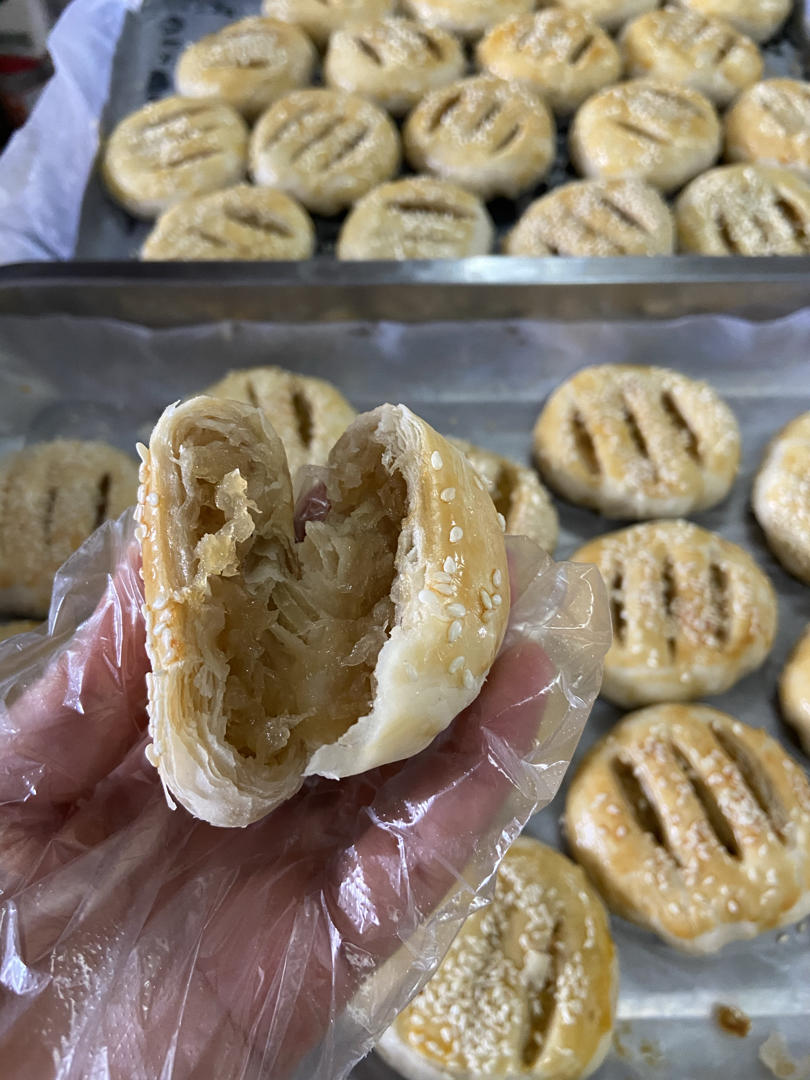 酥掉渣的冬蓉老婆饼（为了消耗大冬瓜）