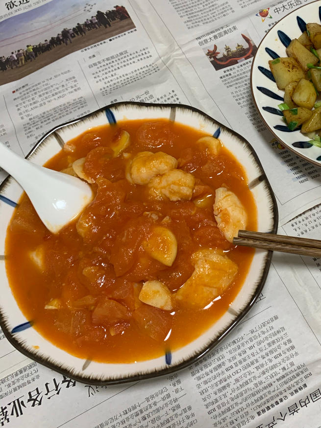 番茄炒巴沙鱼柳