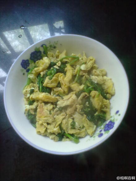 菠菜炒鸡蛋