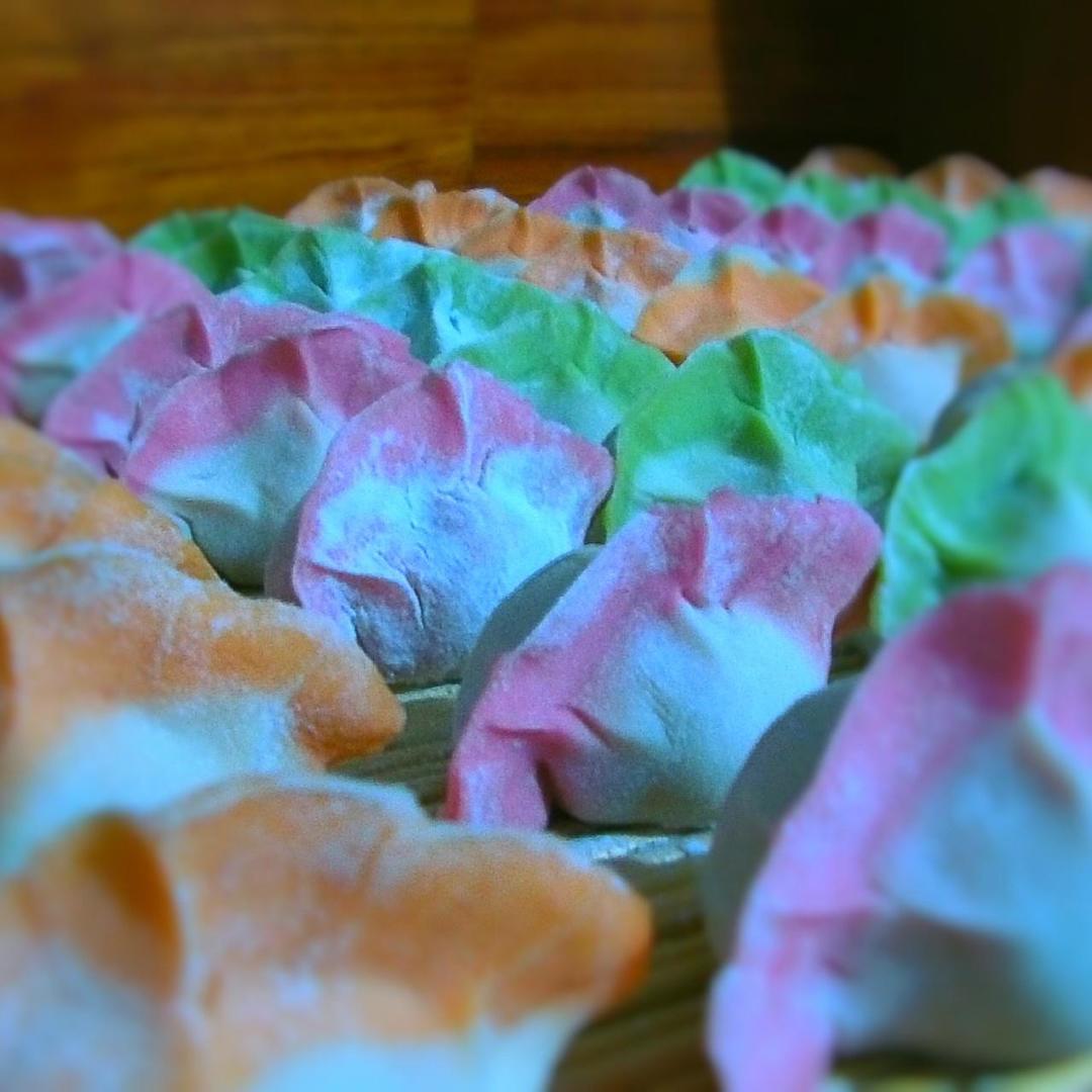 天然蔬菜汁彩边水饺的做法 步骤7