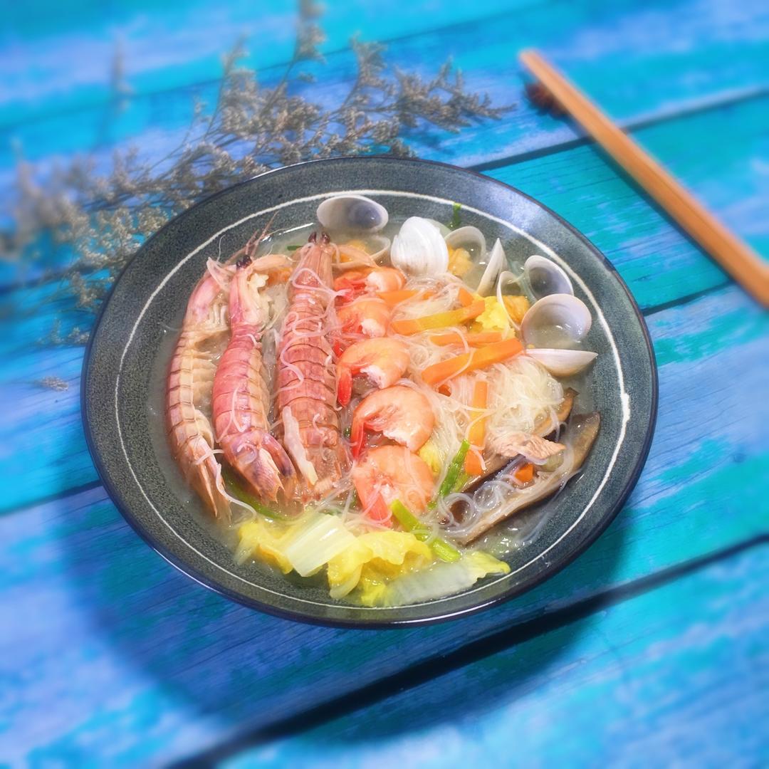 香辣皮皮虾番茄青瓜面