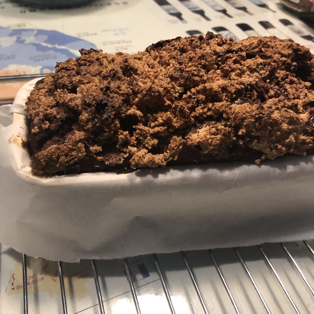 摩卡花生酥全麦快手面包丨健康·烘焙