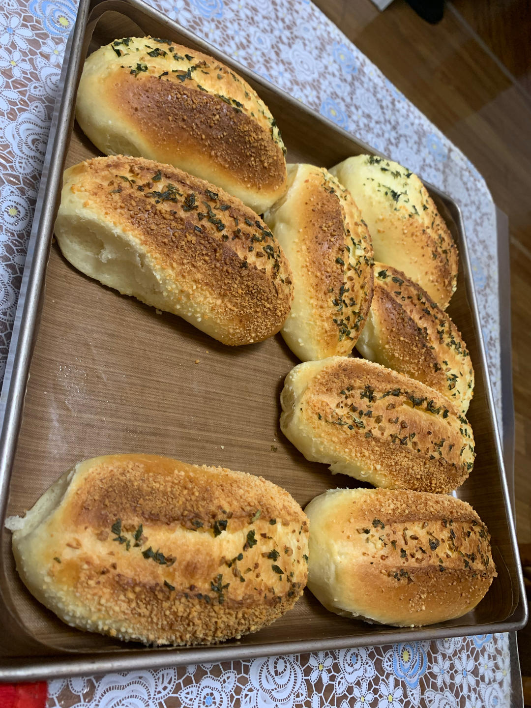 黄金芝士蒜香法式软面包｜芝香浓郁