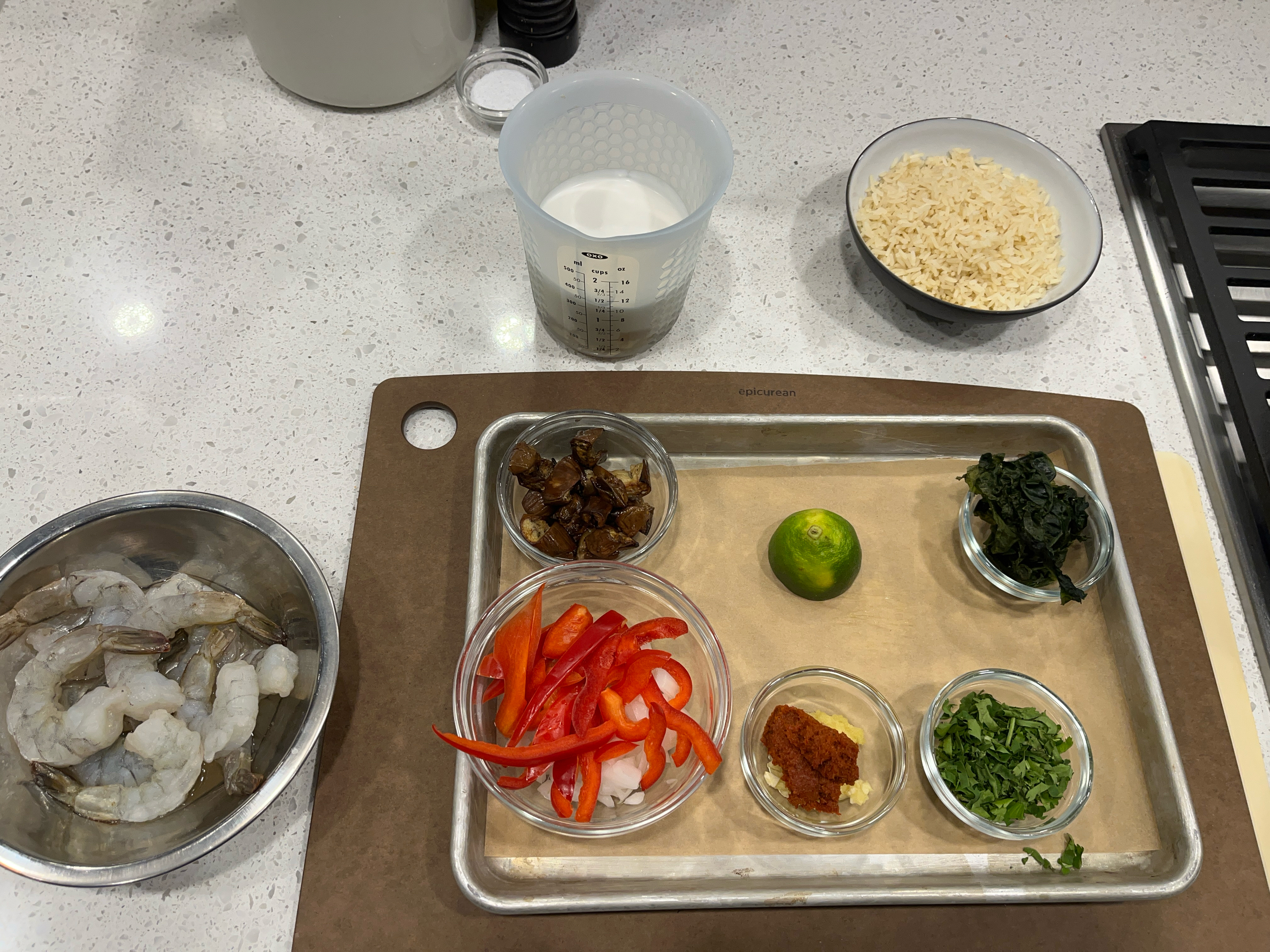 泰式红咖喱虾的做法 步骤1
