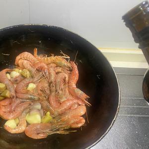 家烧东海红虾的做法 步骤4