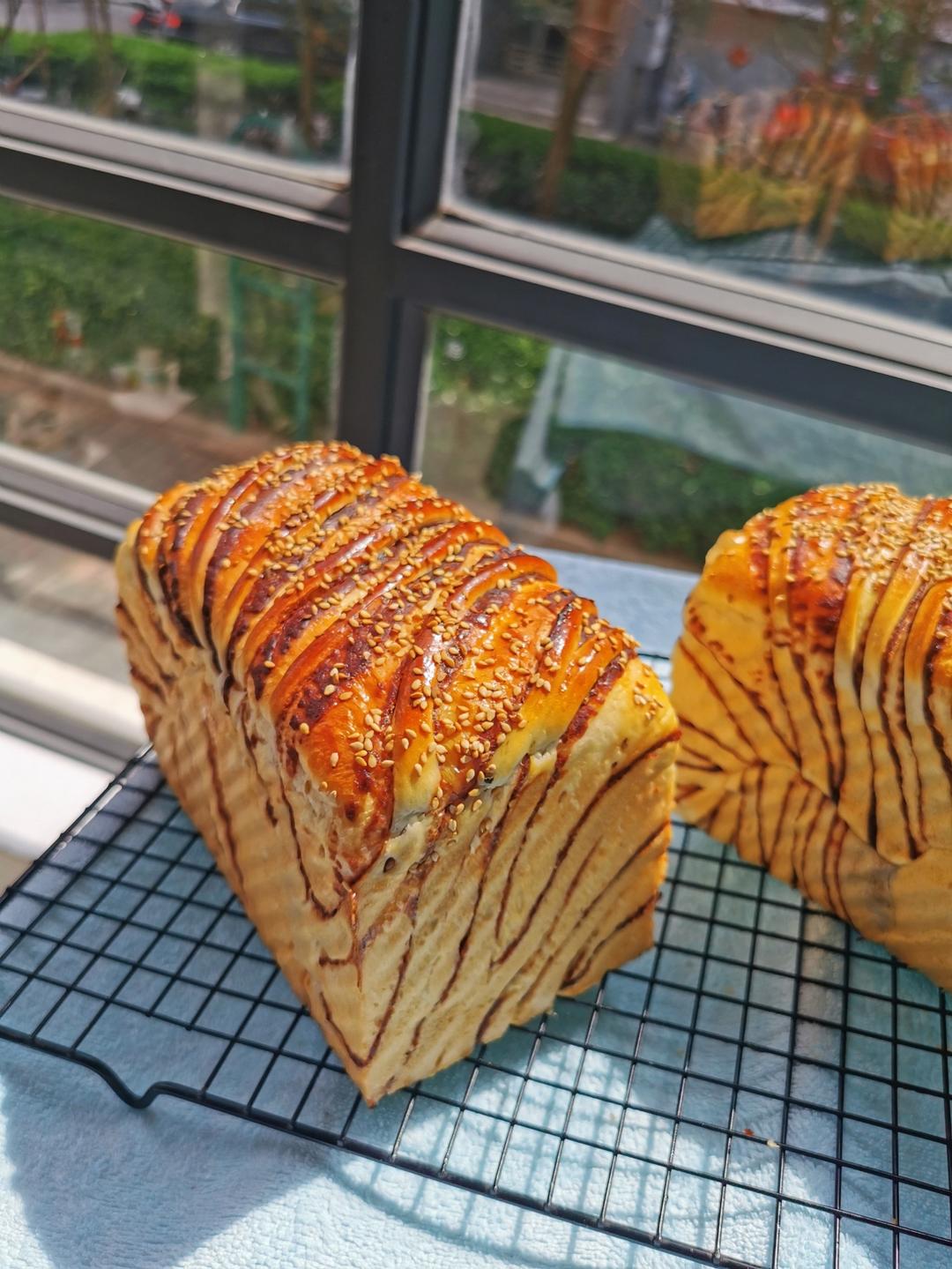 一次成功的豆沙吐司面包