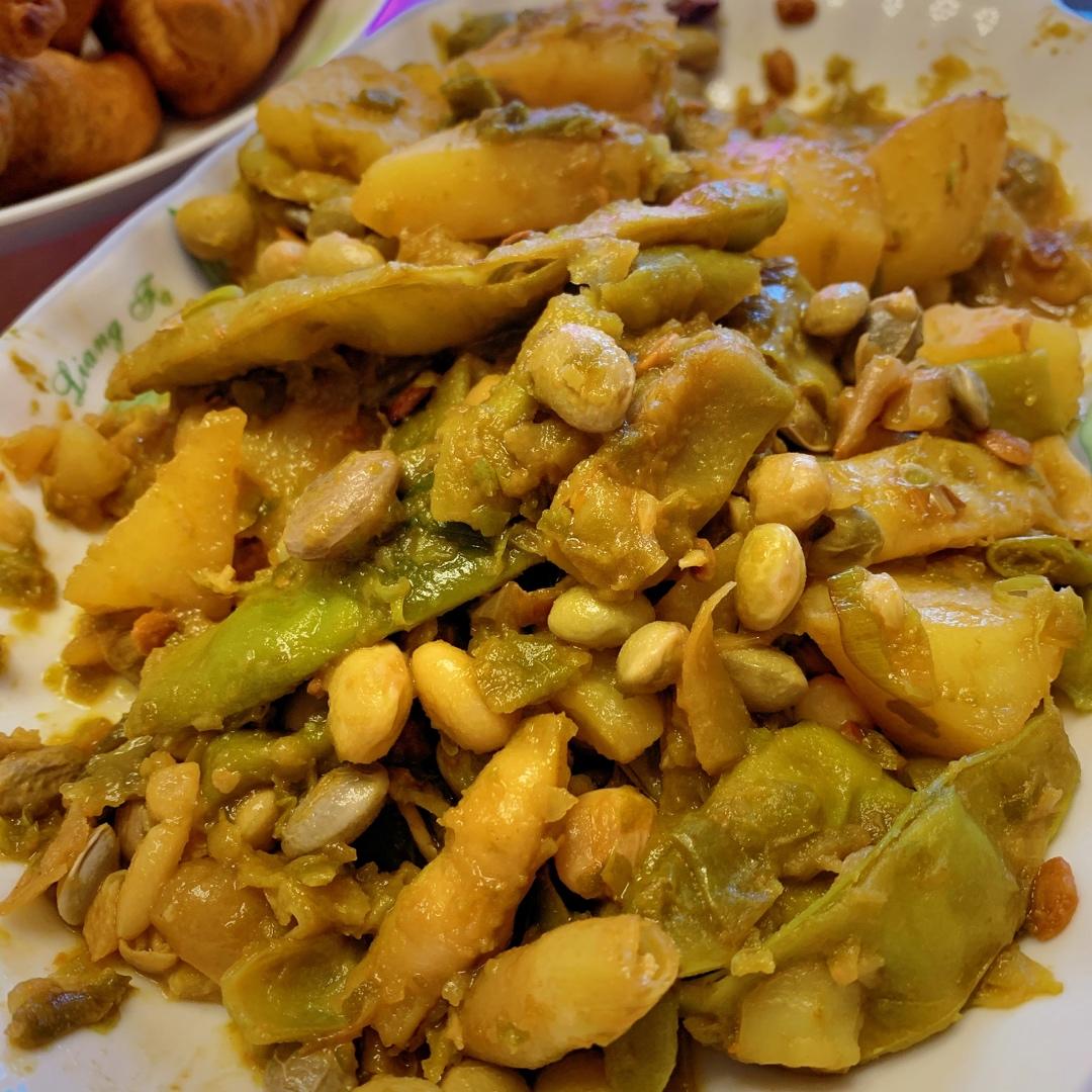 土豆炖豆角
