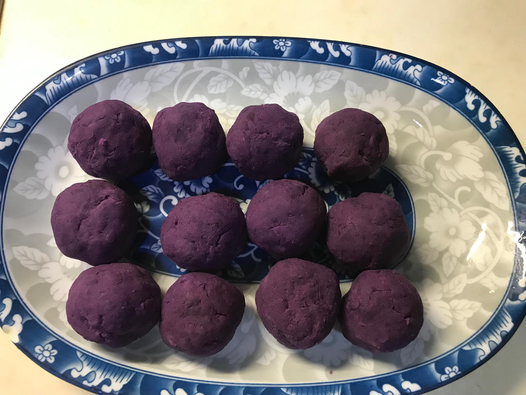 紫薯饼(无糖无油)