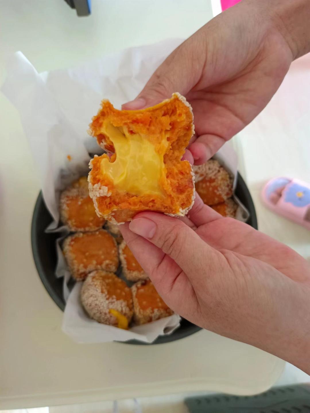 芝士流心红薯饼