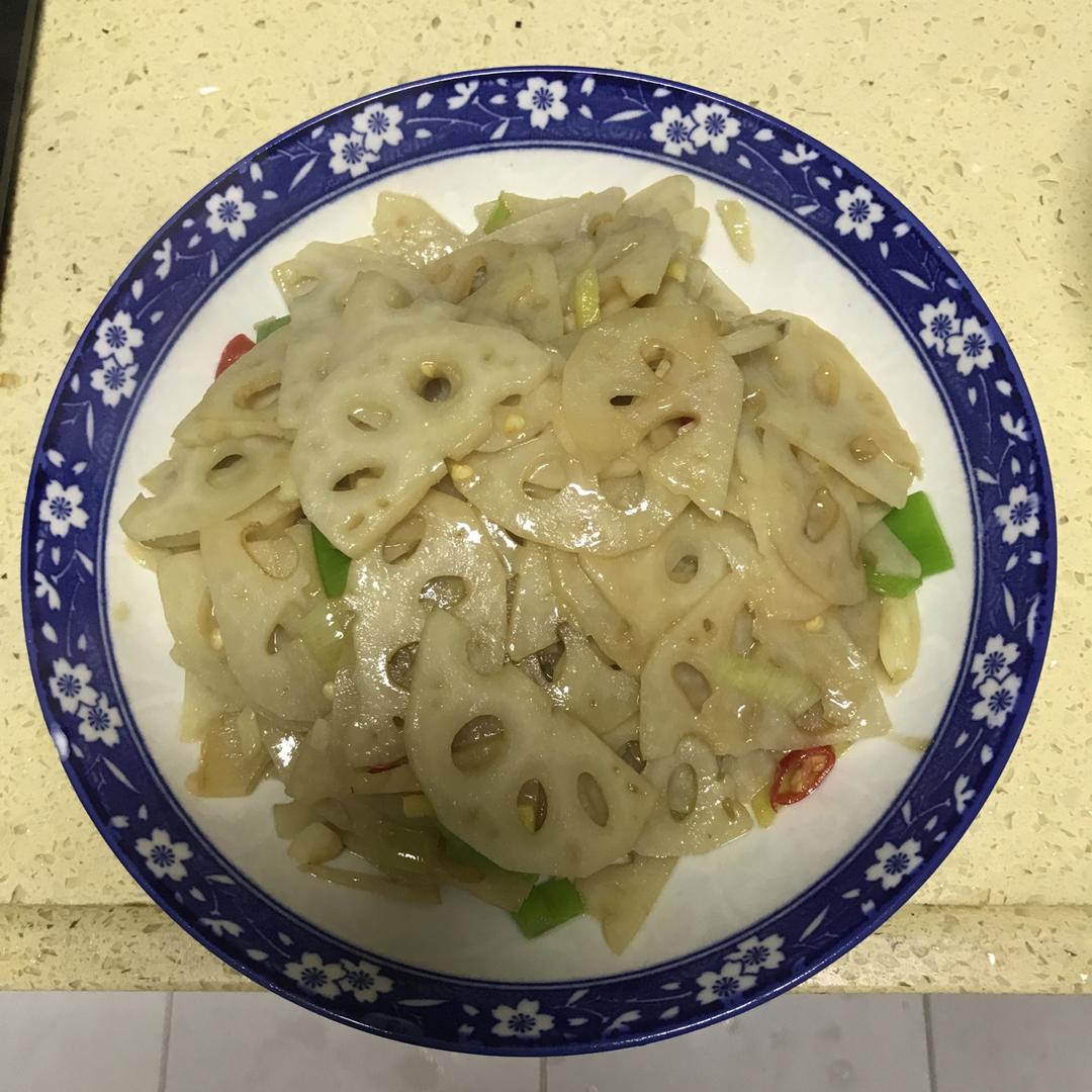 清炒藕片
