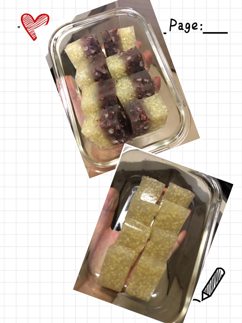 红豆小米糕