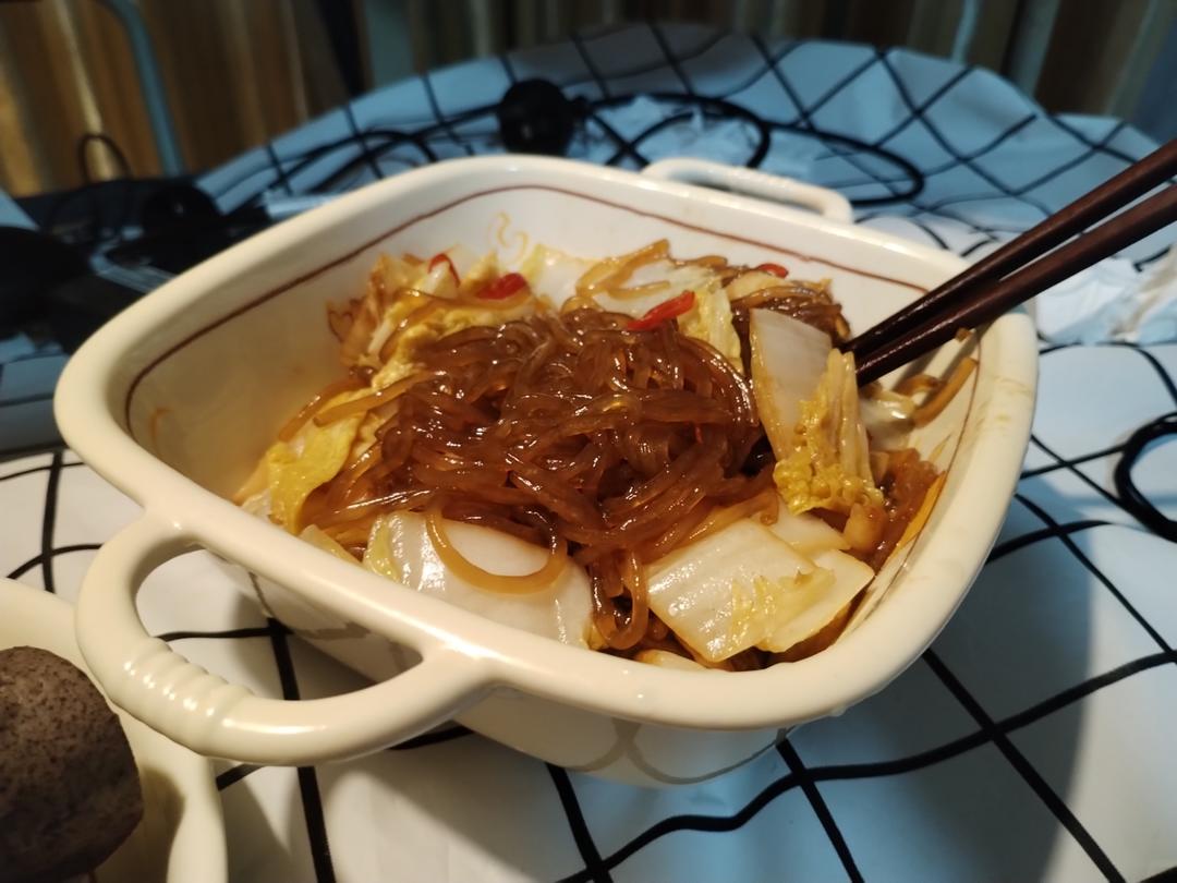 白菜炒粉条🧐原本不屑一顾，结果超级下饭
