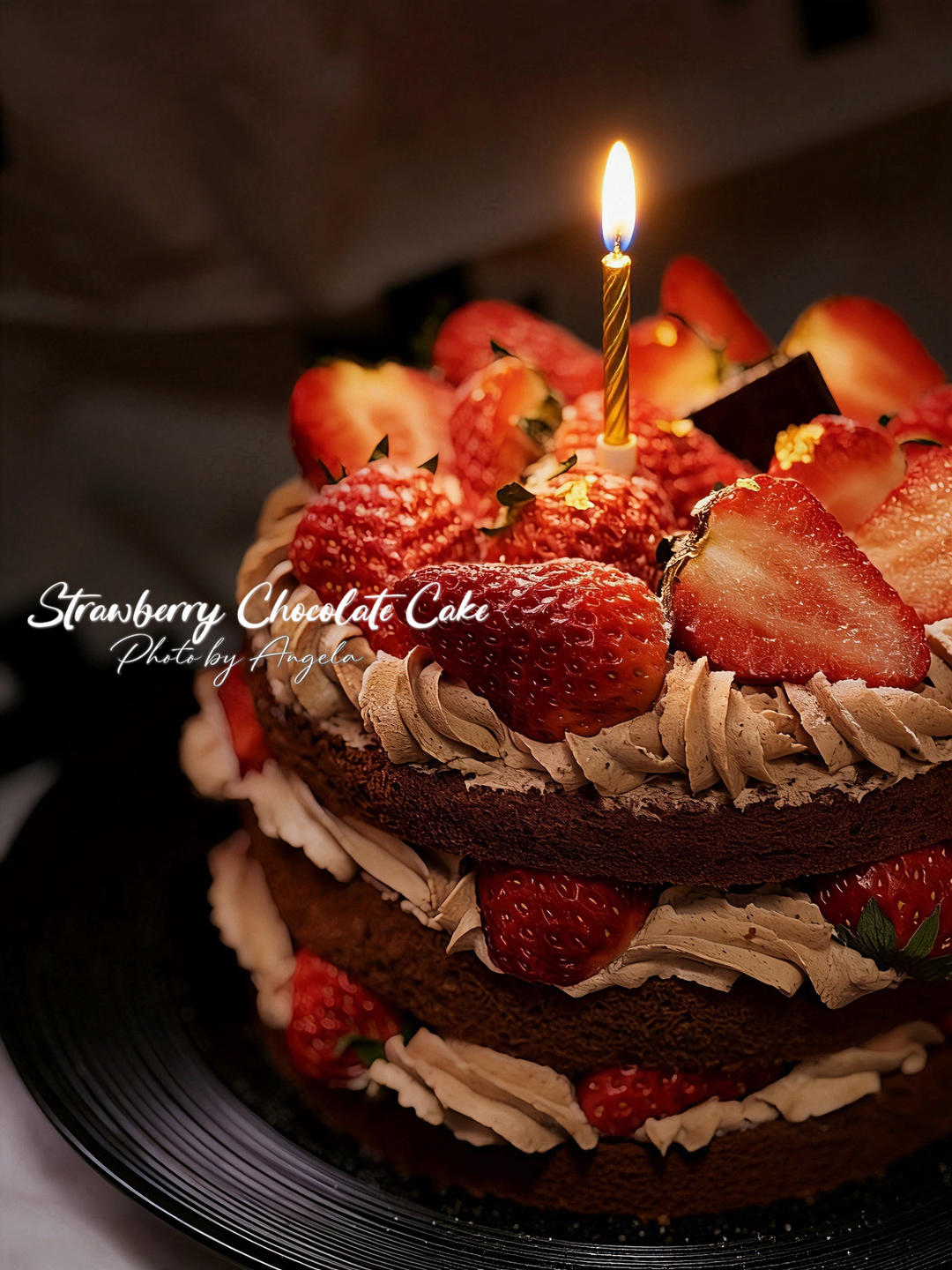 新手❗️也能轻松做草莓裸蛋糕🍓🍫