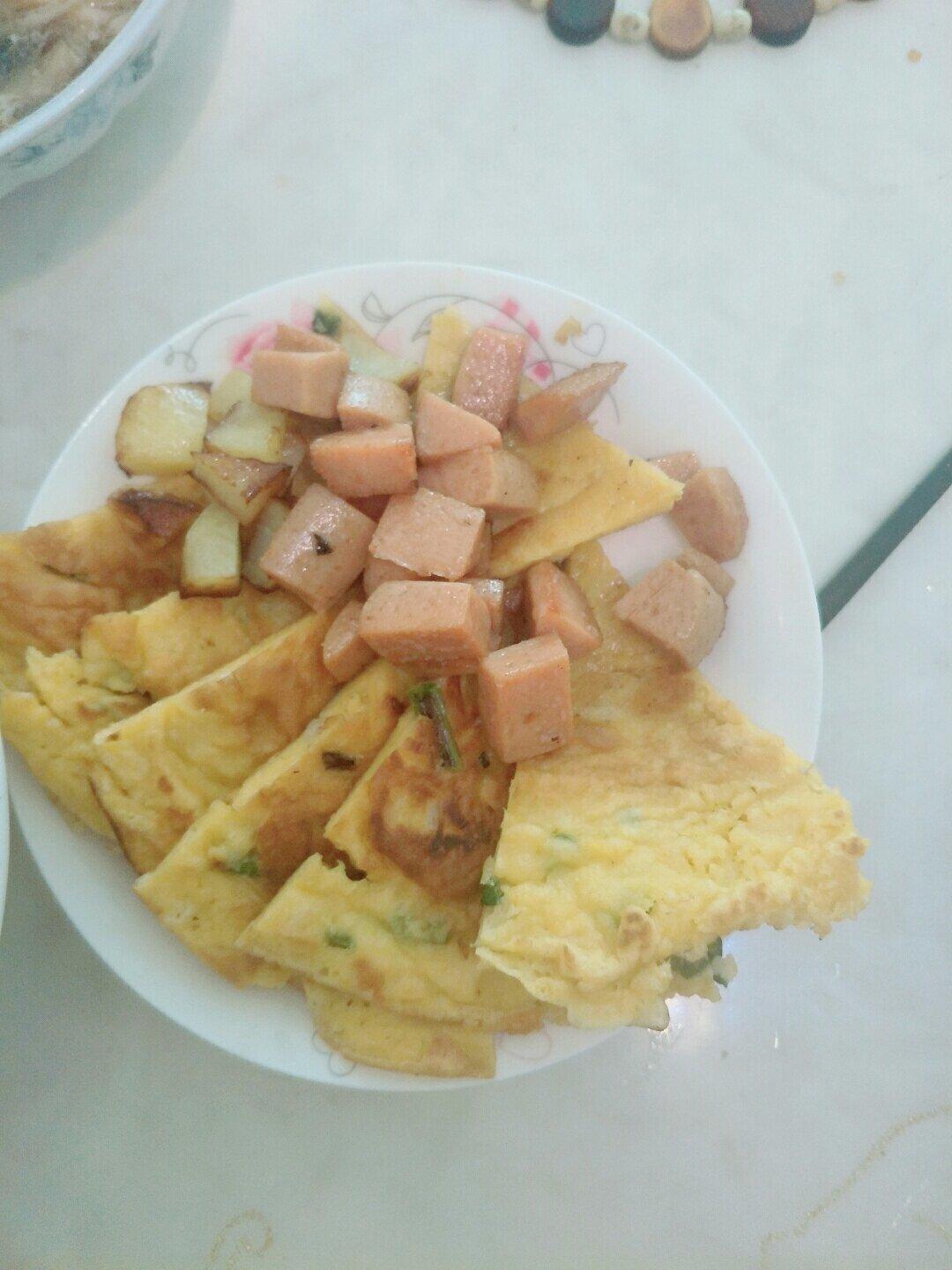 葱花鸡蛋饼