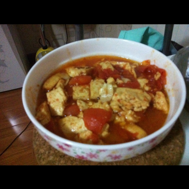 西红柿烧豆腐