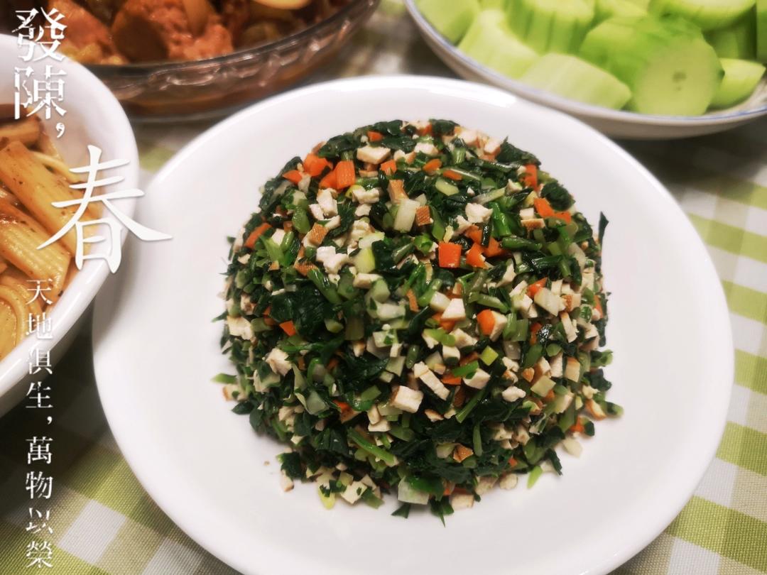 父亲的马兰头炒香干